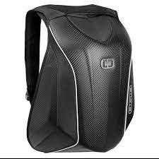 BACKPACKS - OG10 Black Motorcycle Hard Backpack Bike Riders Shoe Laptop Bag - LRL Motors