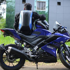 BACKPACKS - YAMAHA AERODYNAMIC DRAG BACKPACK Bike Luggage Box (Blue, Black) - LRL Motors