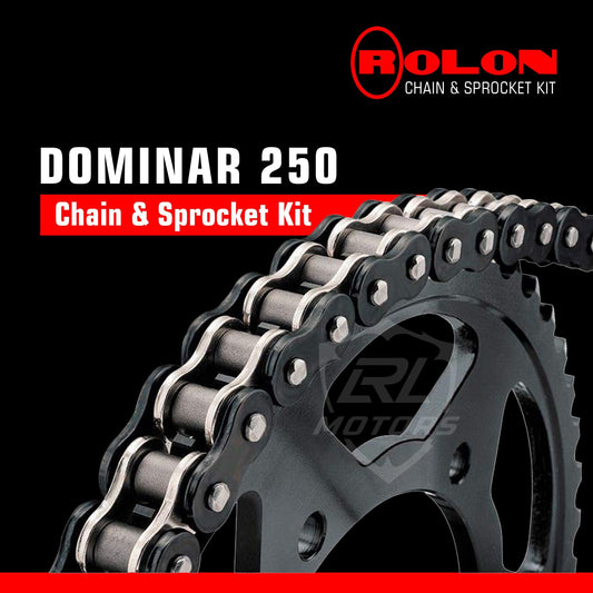 Bajaj Dominar 250cc Rolon Chain & Sprocket Kit - LRL Motors