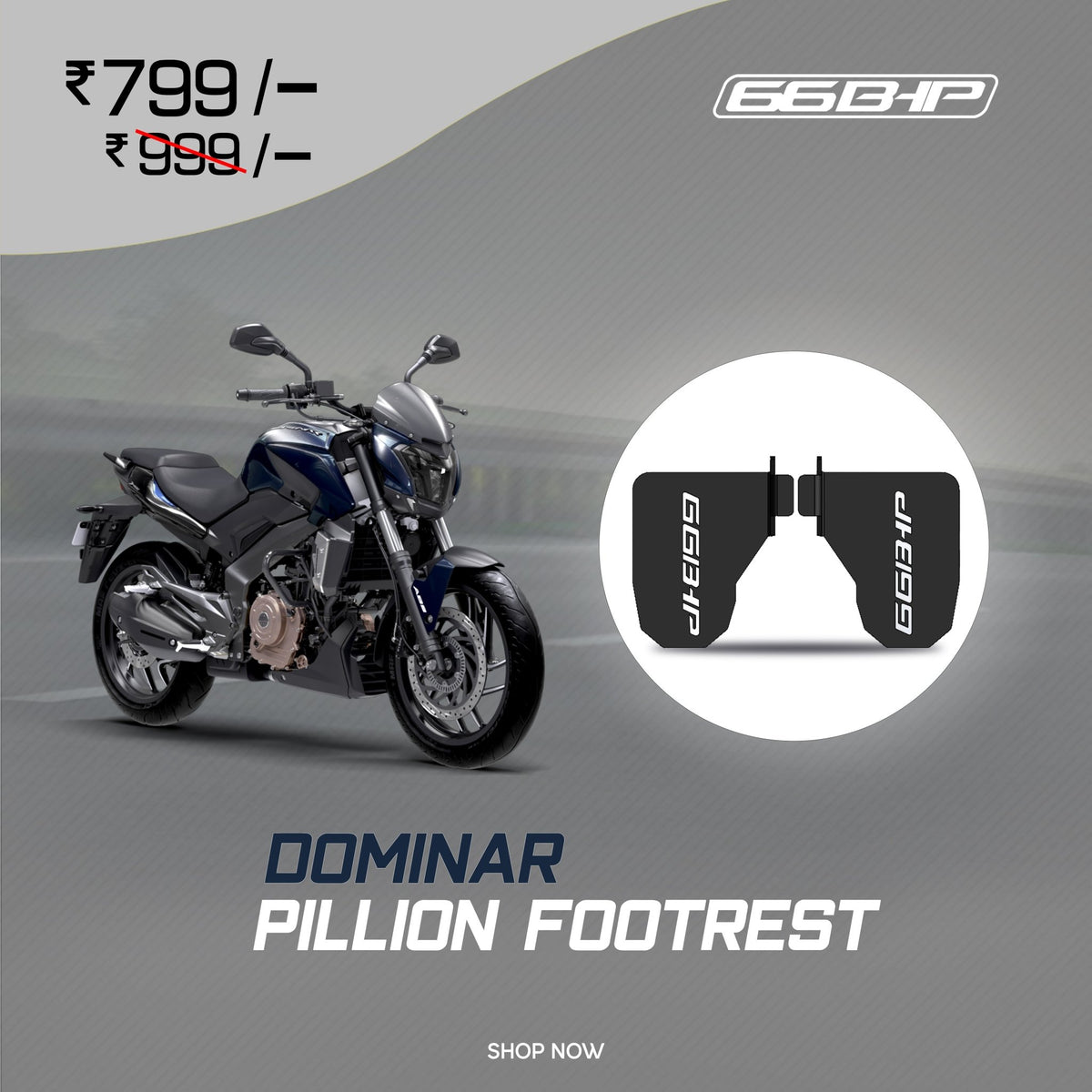 BAJAJ Dominar 400 (2019-2020) Pillion footrest - LRL Motors