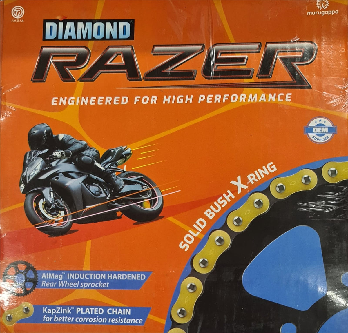 Bajaj Dominar 400 Diamond chain & sprocket kit - LRL Motors