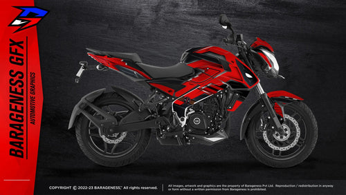 Bajaj NS – Deadpool Edition Graphics & Wraps - LRL Motors