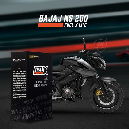 Bajaj NS200 BS6 FuelX Lite electronic fuel injection optimiser - LRL Motors