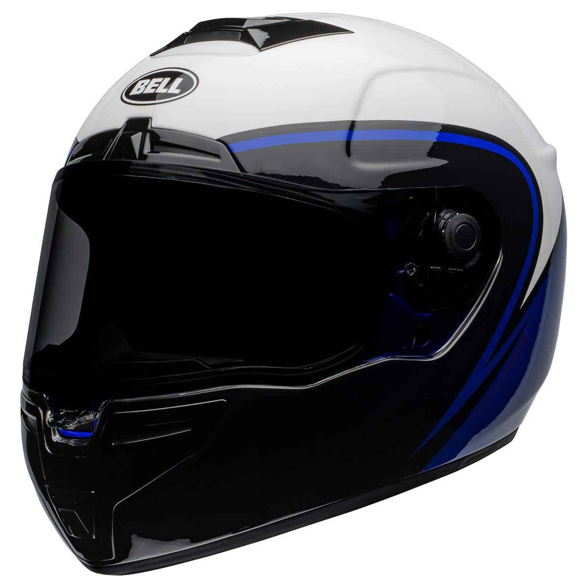 Bell SRT Helmet (Assasin Gloss White/Blue/Black - LRL Motors