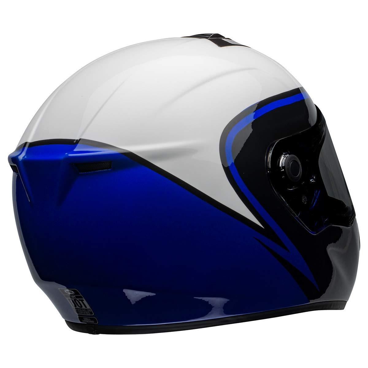 Bell SRT Helmet (Assasin Gloss White/Blue/Black - LRL Motors