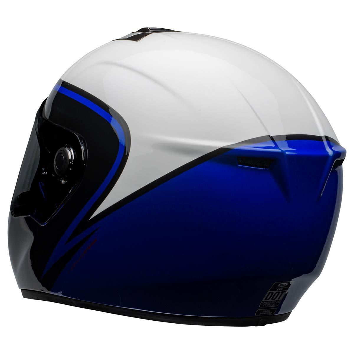 Bell SRT Helmet (Assasin Gloss White/Blue/Black - LRL Motors