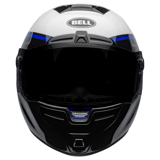 Bell SRT Helmet (Assasin Gloss White/Blue/Black - LRL Motors