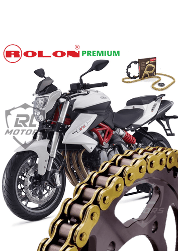 Benelli TNT 600 Rolon Chain & Sprocket Kit (BRASS) - LRL Motors