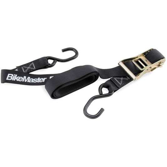 BikeMaster Ratchet Tie Downs Black, 1" x 66" - LRL Motors