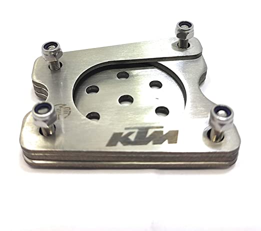 Brushed Stainless Steel Side Stand Extender Compatible with/for KTM MOTORYCLES - LRL Motors