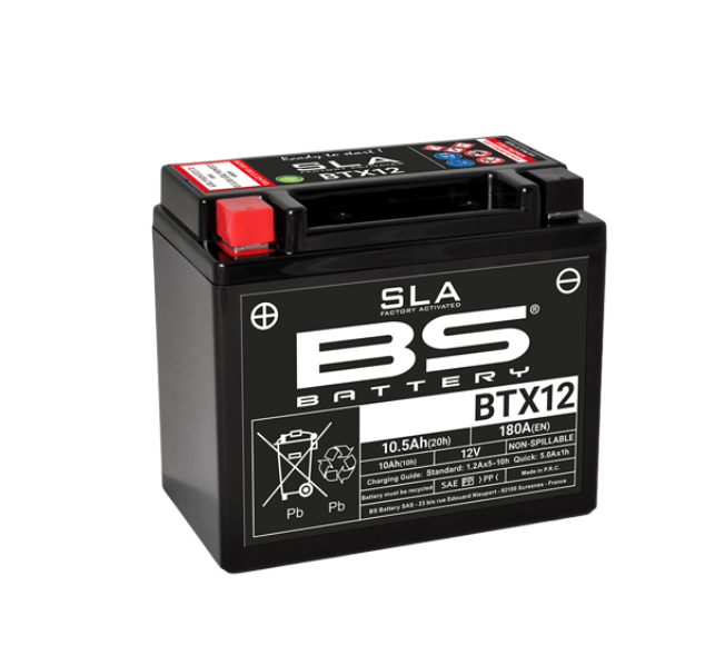 BS BATTERY Kawasaki Versys 650 BTX12 SLA - LRL Motors