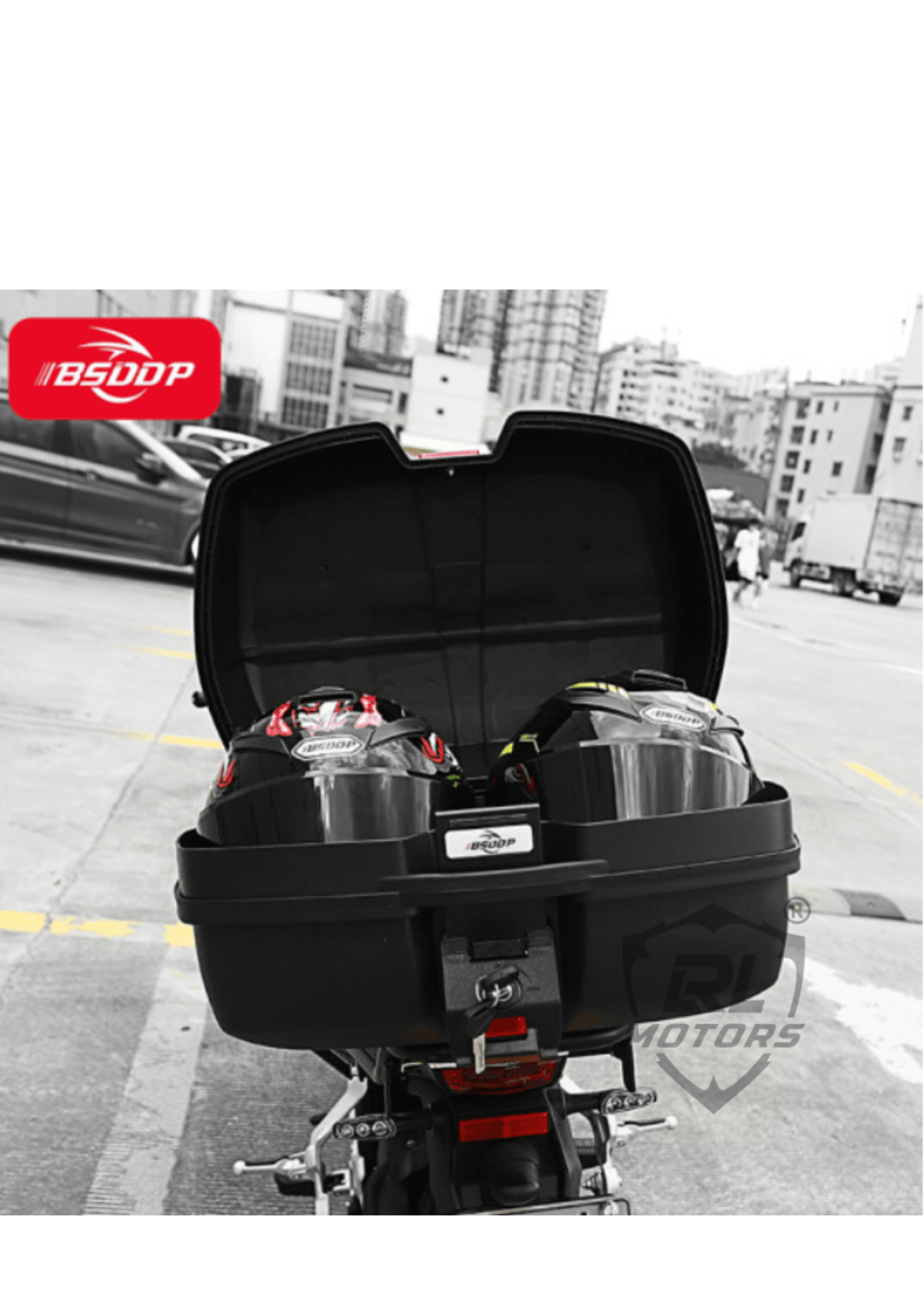BSDDP Universal Motorcycle Top Box 45Ltrs - LRL Motors