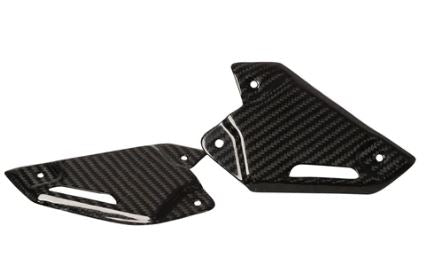 Carbon Fiber Heel Guards for Kawasaki Z900 - LRL Motors