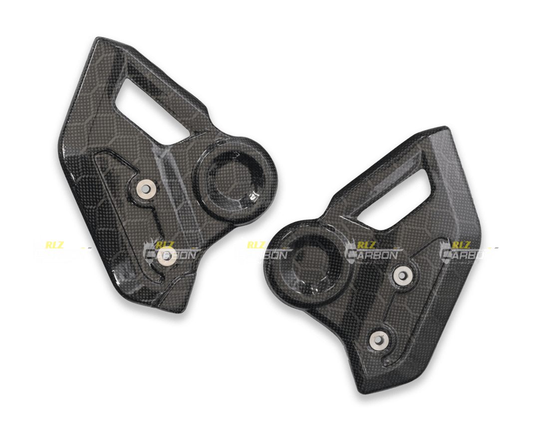 Carbon Fiber Heel Guards for Triumph Tiger 900 - LRL Motors