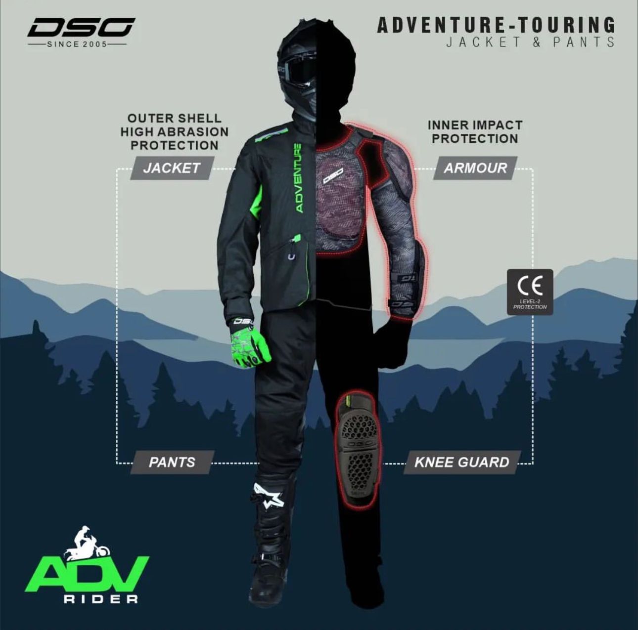 DSG Adventure Riding Jacket - LRL Motors