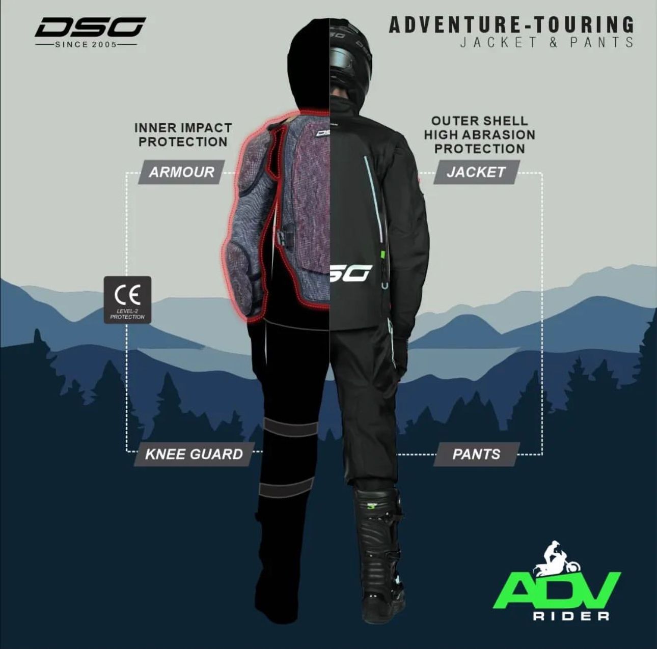 DSG Adventure Riding Jacket - LRL Motors