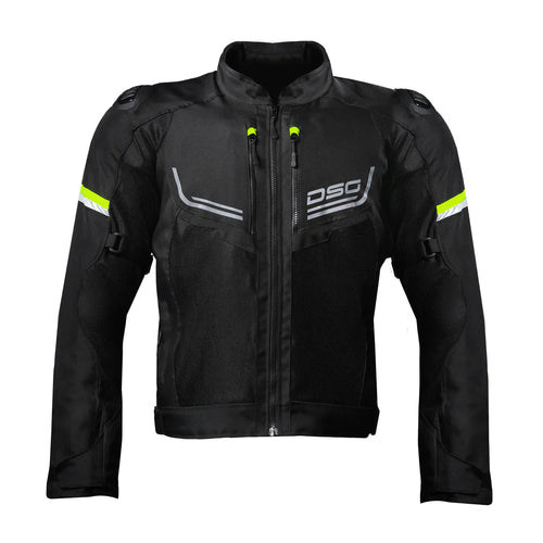 DSG Aire Jacket Black Yellow Fluo - LRL Motors