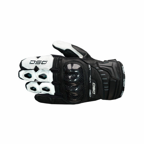 DSG CARBON X GLOVE BLACK WHITE - LRL Motors