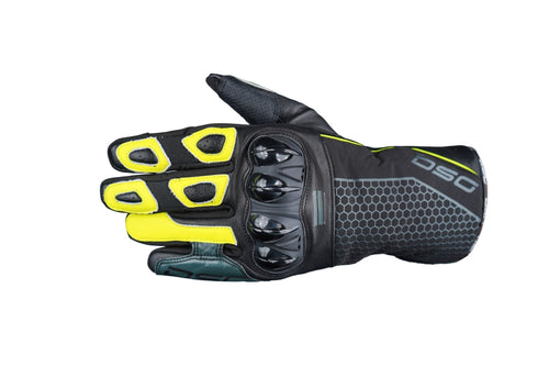 DSG HYDRO V2 GLOVE BLACK YELLOW FLUO - LRL Motors