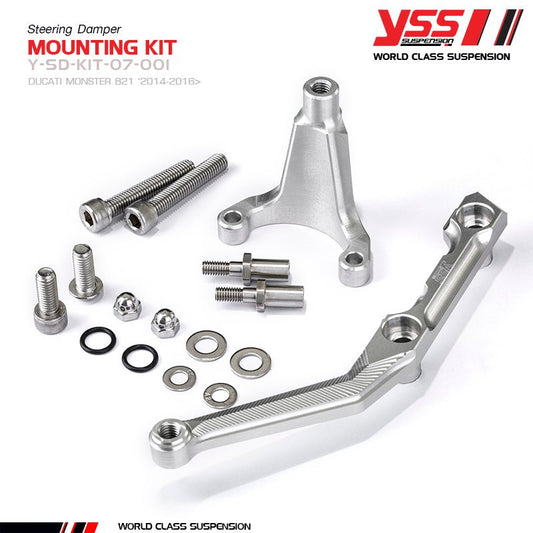 DUCATI MONSTER 821 2014 - 2019 STEERING DAMPER MOUNTING KITS - LRL Motors