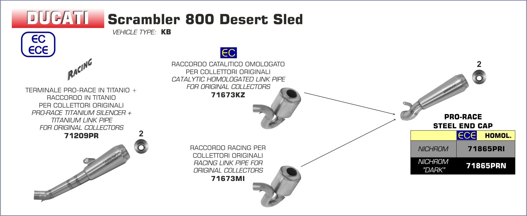 Ducati Scrambler 800 Desert Sled 2017/2018 - LRL Motors