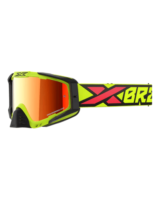 EKS Brand 067-60160 EKS-S Goggle Flo Yellow / Black / Fire Red - LRL Motors