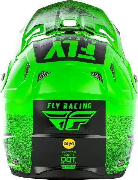 FLY Racing HELMETS - Fly Racing Toxin MIPS Embargo Gloss Green Black Motocross Helmet - LRL Motors