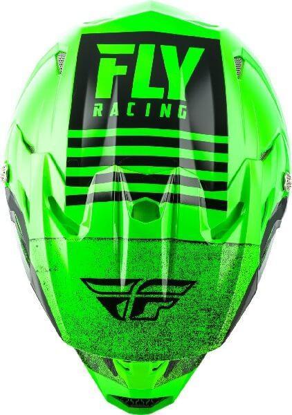 FLY Racing HELMETS - Fly Racing Toxin MIPS Embargo Gloss Green Black Motocross Helmet - LRL Motors