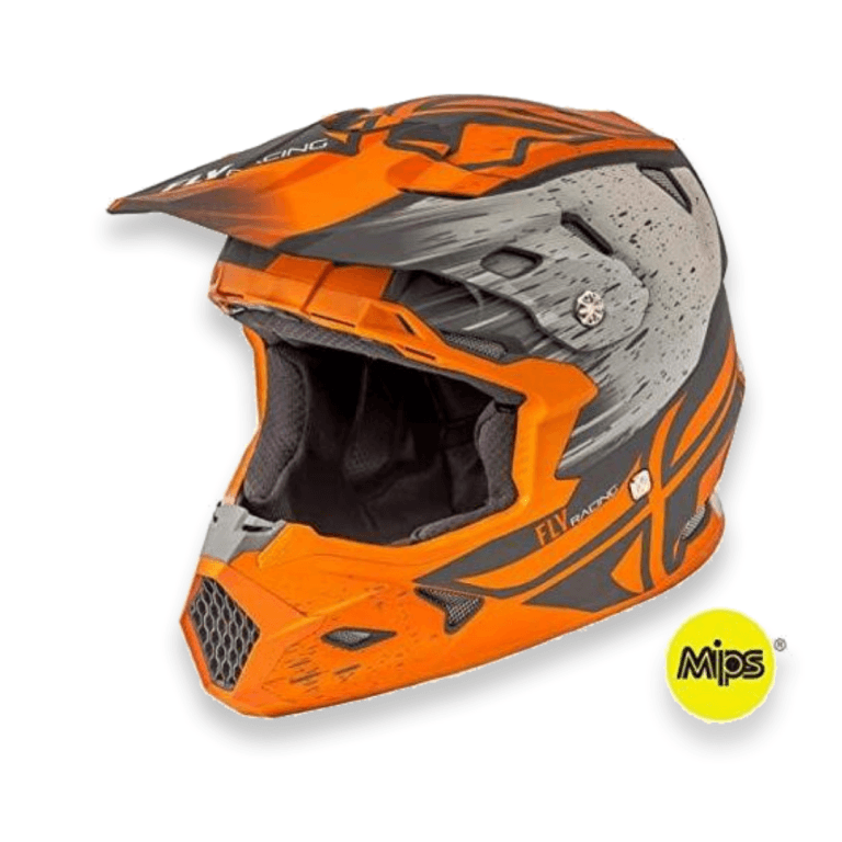 FLY RACING TOXIN HELMET (MATTE ORANGE KHAKHI) - LRL Motors