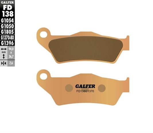 GALFER FD138G1370 Sintered Street Front Brake Pads - LRL Motors