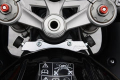 GSG-MOTOTECHNIK | Steering stop CNC-milled adjustable reduces the steering stop | Triumph Daytona 675/R 2013-2018 - LRL Motors