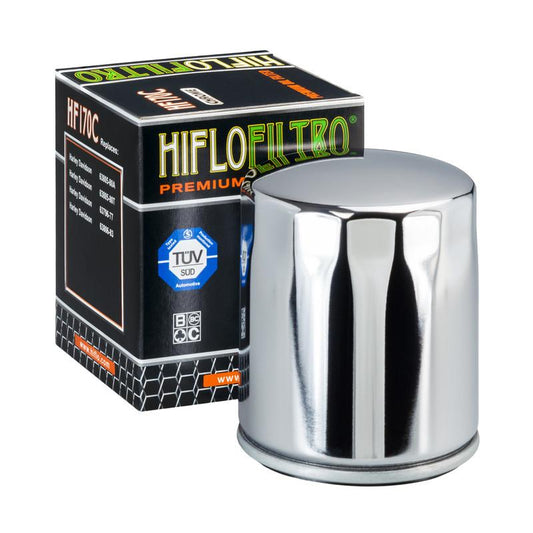 Harley Davidson Forty Eight oil filter Chrome Hiflo - LRL Motors