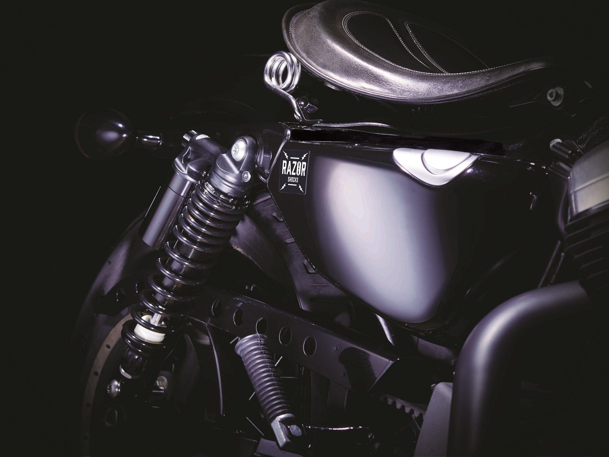 Harley Davidson - Shock Absorbers -Razor IV Piggyback K-tech suspension - LRL Motors