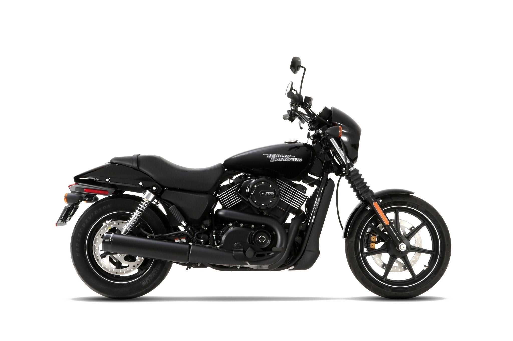 Harley Davidson Street 750 / Street Rod Black Slip-on - LRL Motors