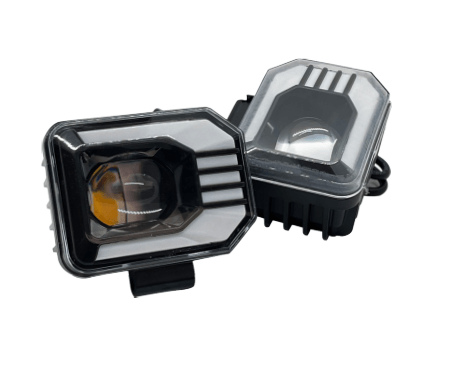 Headlight LED Work Light DRL Fog Lamp Dual Color Motorcycle Lights Spot Light High beam/Low beam - LRL Motors
