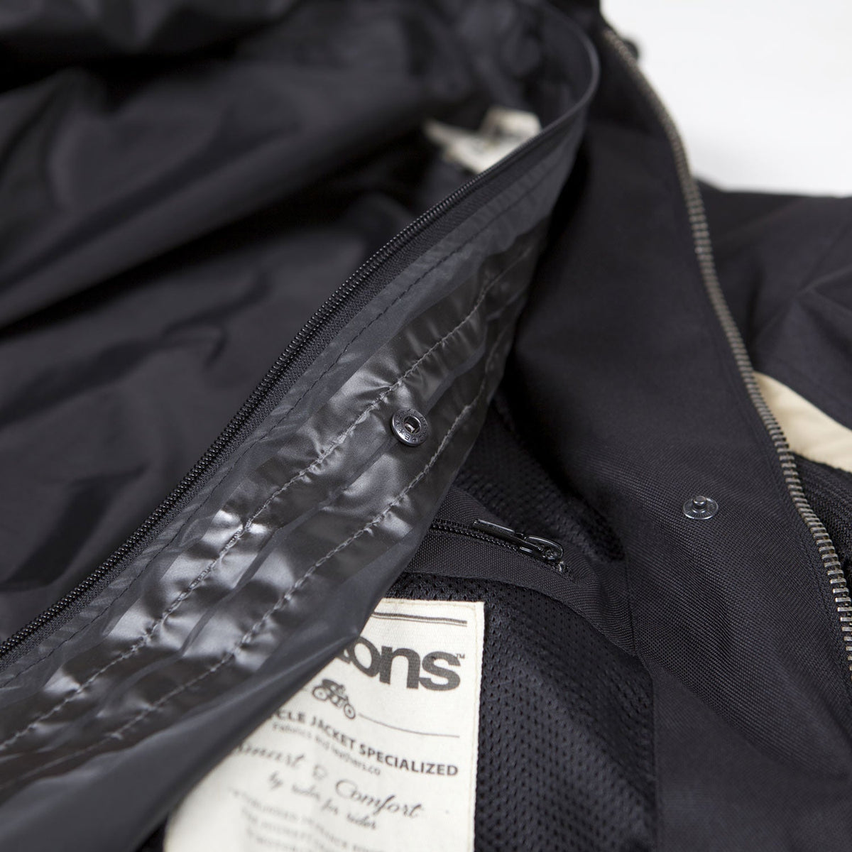 Helstons DAYTONA Mesh fabric motorcycle Jacket in BLACK - LRL Motors