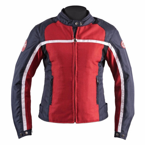 Helstons DAYTONA Women’s Red-Blue Mesh fabric motorcycle jacket - LRL Motors