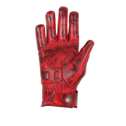 Helstons LIGHTNING Summer Women leather gloves - Red - LRL Motors