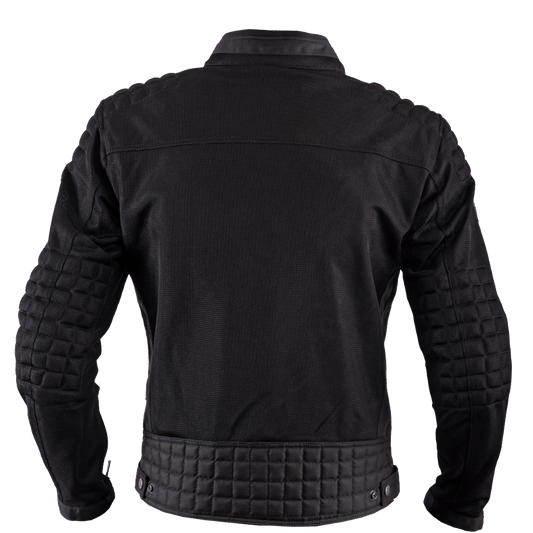 Helstons SONNY Mesh fabric motorcycle Jacket in Black - LRL Motors