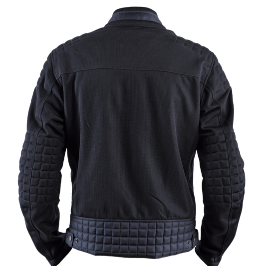 Helstons SONNY Mesh fabric motorcycle Jacket in Blue - LRL Motors
