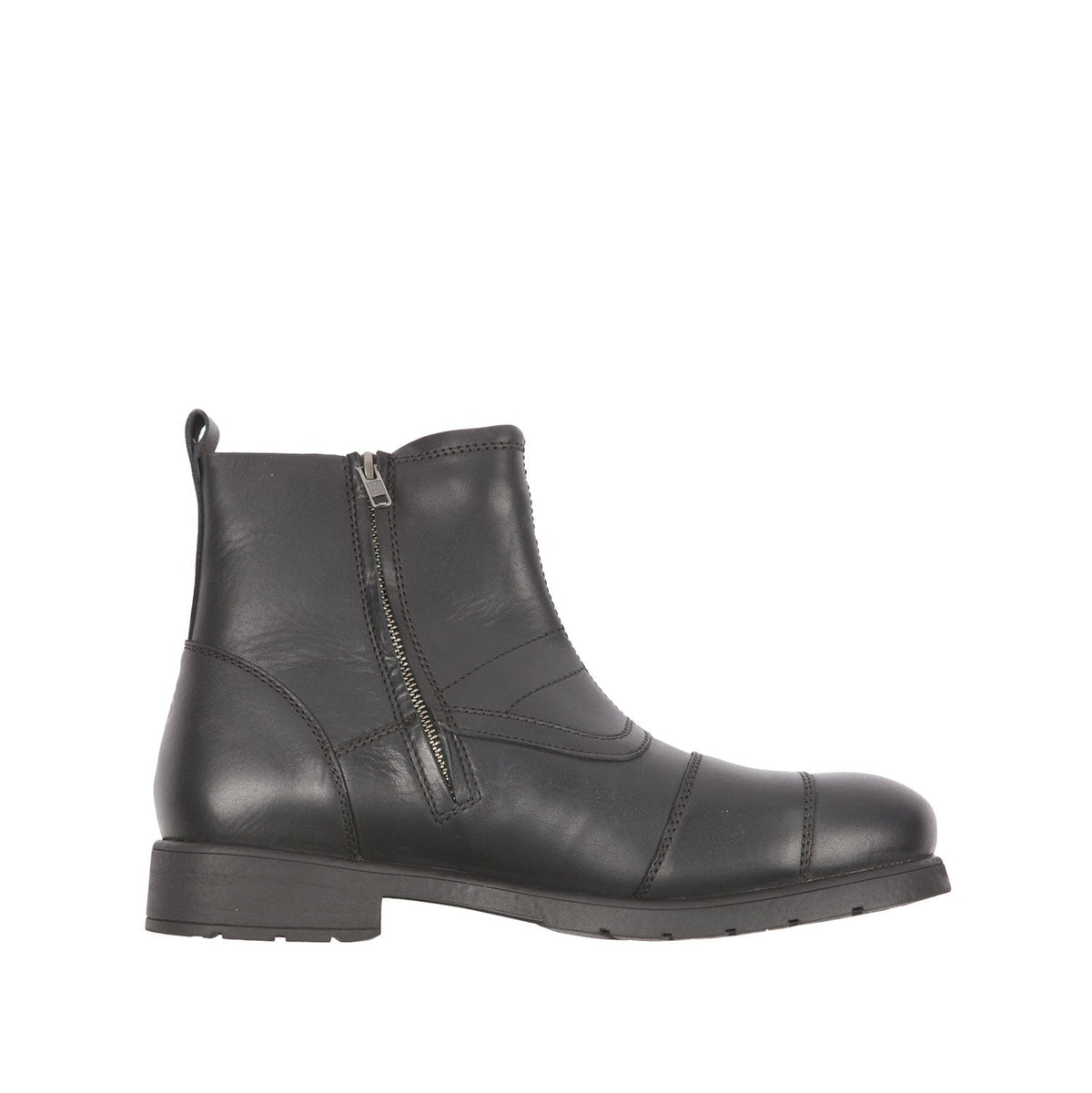Helstons Trail Black Calfskin motorcycle leather shoes - LRL Motors