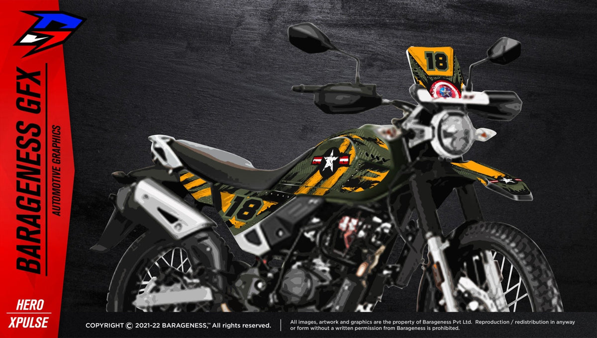Hero Xpulse 200 Automotive Graphics - LRL Motors