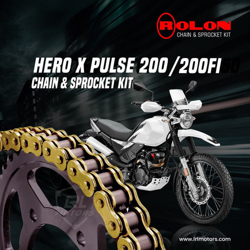 HERO Xpulse 200FI/200 ROLON BRASS CHAIN & SPROCKET KIT - LRL Motors