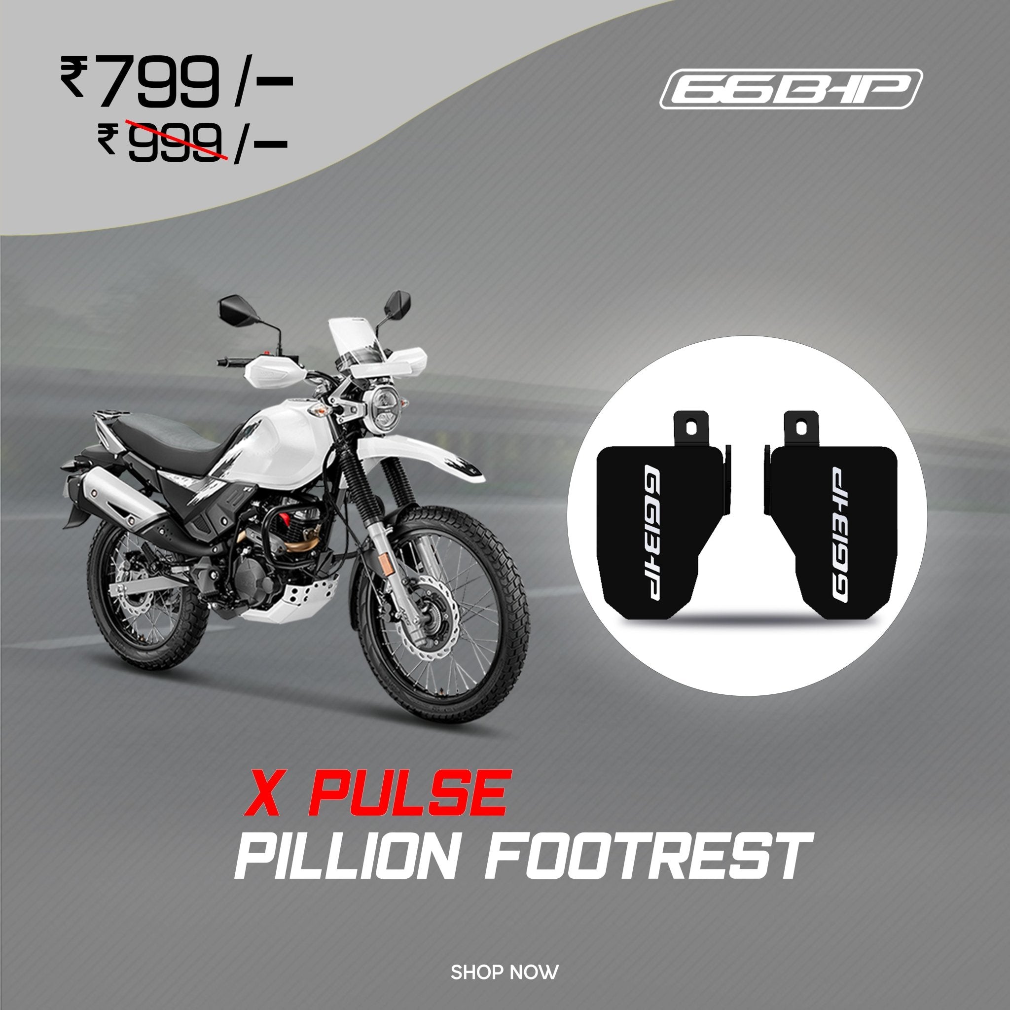 Hero Xpulse 66Bhp Pillion Footrest - LRL Motors