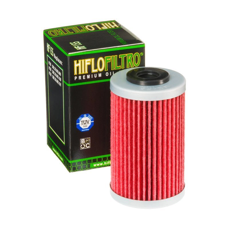 HiFlo Engine oil filter HF 155 (Bajaj Dominar 400 / KTM Duke (125, 200, 250, 390) / RC (125, 200, 390)) - LRL Motors