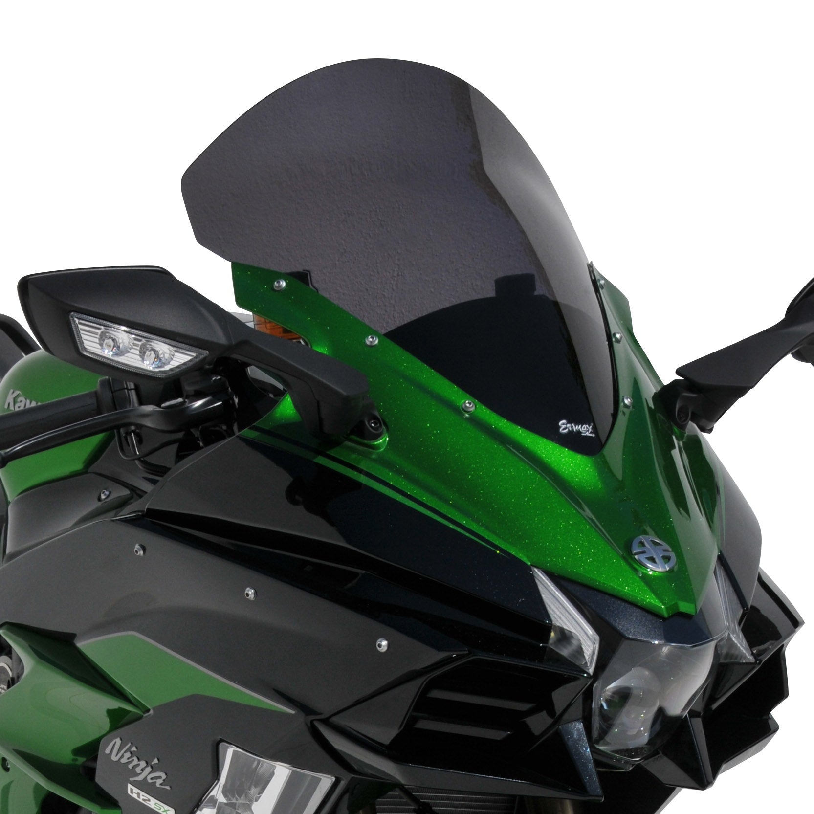 high protection windshield (47cm ) ermax for NINJA H2 SX SE 2018-2021 light black-Ermax - LRL Motors