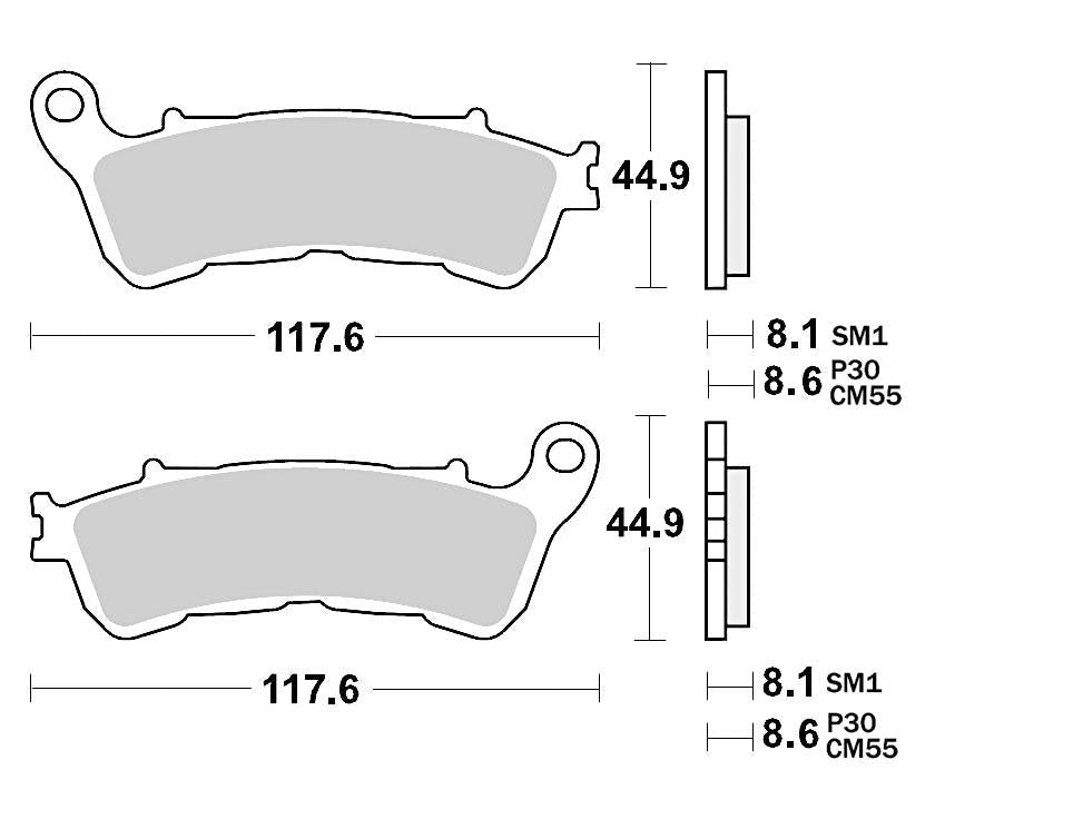 HONDA CB 1000 R - ABS|1000|2009 - 2017 >FRONT - BOTH - LRL Motors