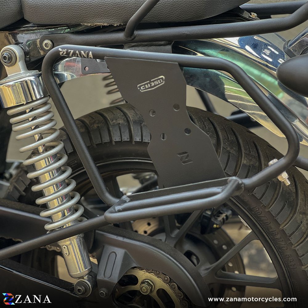 Honda CB 350/ H'ness Zana saddle stay/ pannier rack for soft bags ...