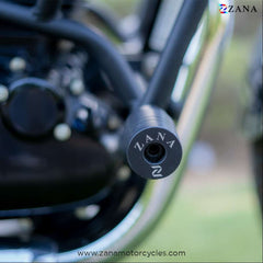 Honda CB350/ H'ness Zana Crash Guard with slider texture Matt Black - LRL Motors