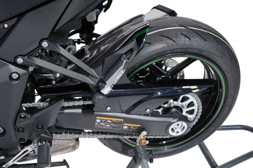 hugger arriere ermax for z1000 sx (ninja 1000) 2020 , noir métal/gris métal /green metal l 2020(metallic diablo black [17k], matte graphite gray, vert emerald blazed [60r] ) -Ermax - LRL Motors